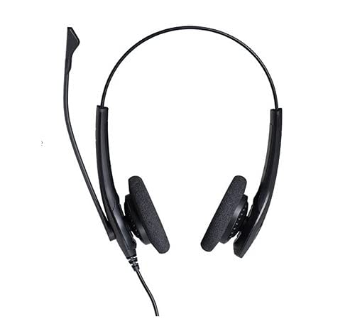 Jabra Biz 1100 Duo USB NC Global Wired On Ear Headphone with Mic (Black) (Part no -1159-0158) - Unboxify