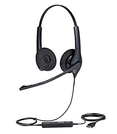 Jabra Biz 1100 Duo USB NC Global Wired On Ear Headphone with Mic (Black) (Part no -1159-0158) - Unboxify