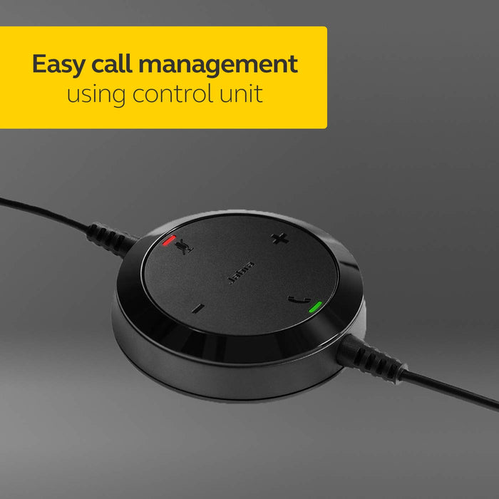 Jabra Evolve 20 Stereo Headset with noice canceling mic, Connect to Mobile/Tablet via USB-C/A, Lightweight Headband - Unboxify