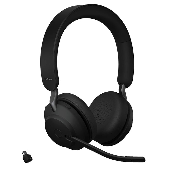 Jabra Evolve2 65 UC Wireless Bluetooth On Ear Headphone with Mic (BRAND NEW/SEALED) - Unboxify
