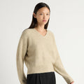 Jace Fuzzy V-Neck Sweater