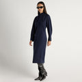 Jacinda Tencel Scarf-Neck Dress