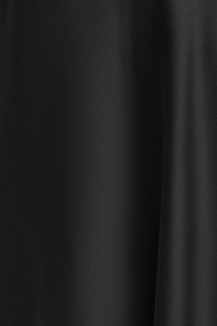 "Jade" Satin Tie Neck Ruched Dress