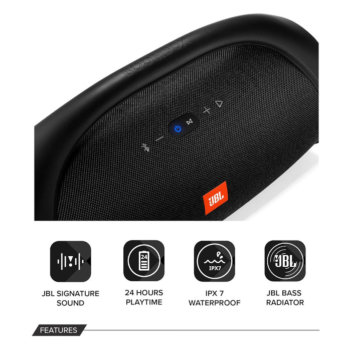 JBL Boombox 60 Watt 1.0 Channel Wireless Bluetooth Portable Speaker (Black) - Unboxify