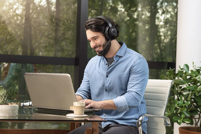 JBL Free WFH Wireless, Over Ear Headset (Black) - Unboxify