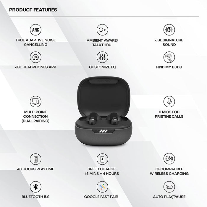JBL Live Pro 2 True Wireless in Ear Earbuds ANC Earbuds (UNBOXED) - Unboxify