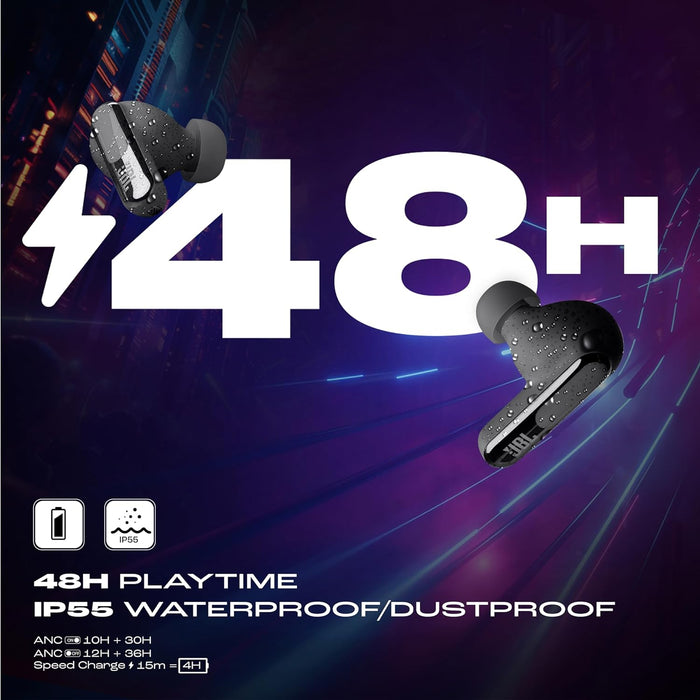 JBL New Launch Live Beam 3, Hi-Res Audio True ANC TWS, Smart Case with Touch Display - Unboxify