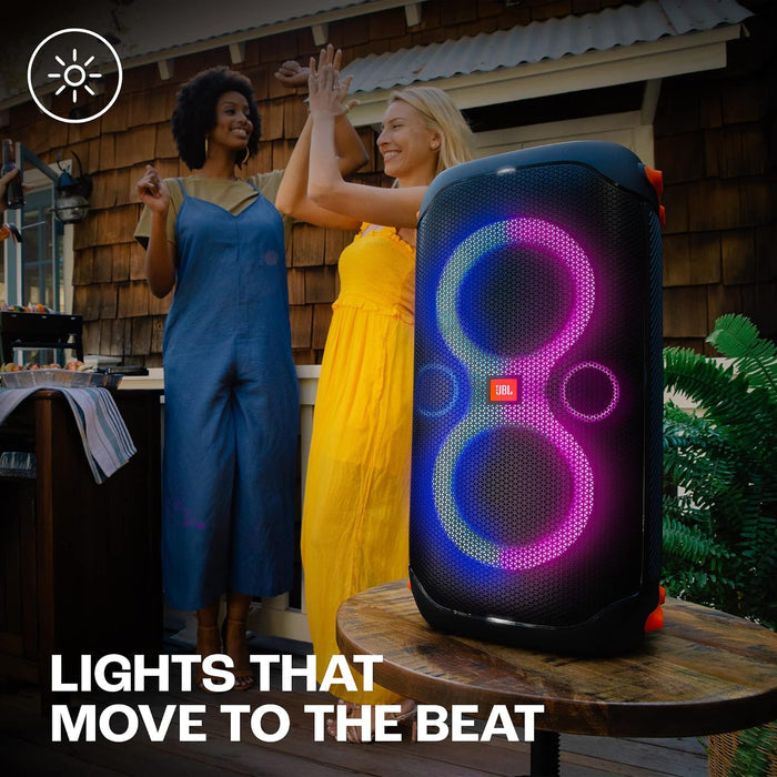 JBL Partybox 110 | Wireless Bluetooth Party Speaker | 160W Monstrous Pro Sound | Dynamic Light Show | Upto 12Hrs Playtime | Built-in Powerbank | Guitar & Mic Support PartyBox App (Black) - Unboxify