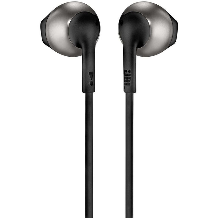 JBL T205BT Pure Bass Wireless Metal Earbud Headphones with Mic - Grabgear.in