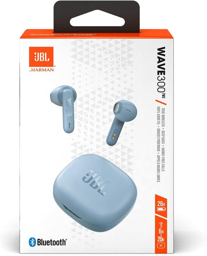 JBL Wave 300TWS True Wireless Earbuds, Deep Bass Sound, 26H Battery, Open-Ear Comfortable Fit - Unboxify
