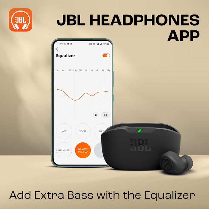 JBL Wave Buds in-Ear Wireless Earbuds (TWS) with Mic - Unboxify
