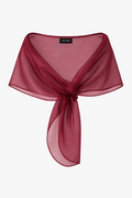 "Joan" Pull Through Organza Shawl Wrap