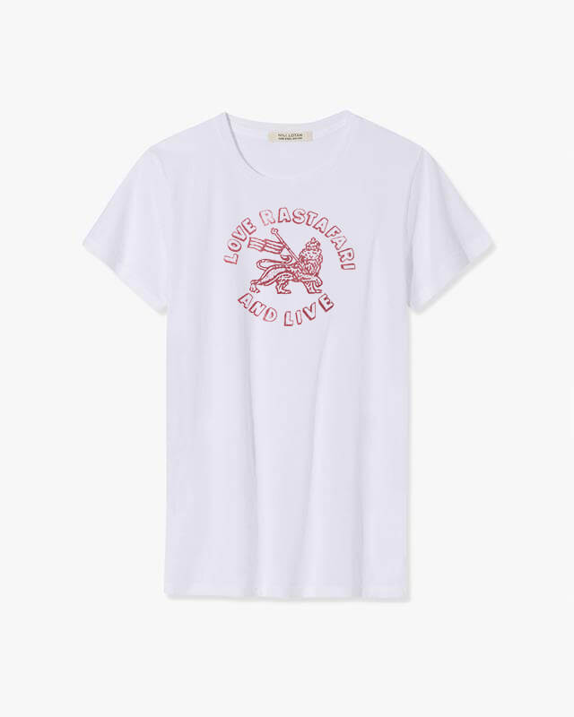 WHITE/RED PRINT