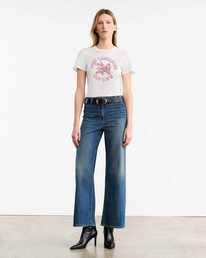 WHITE/RED PRINT