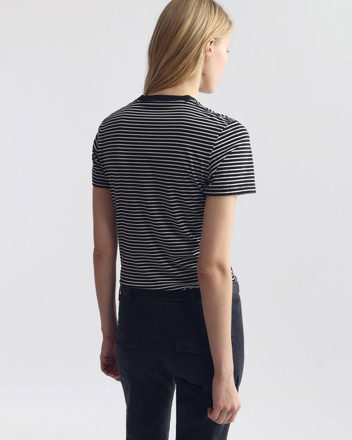 BLACK/IVORY STRIPE