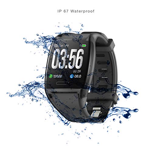 LCARE Watch Activity Tracker, Heart Rate Monitor, Smart Activity Tracker, Alert for Android and iPhone (Black) - Unboxify