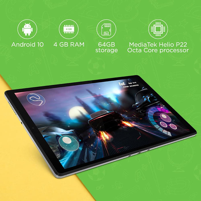 Lenovo Tab M10 HD 2nd Gen (10.1 inch), Platinum Grey with Metallic Body and Octa-core Processor (UNBOXED) - Unboxify