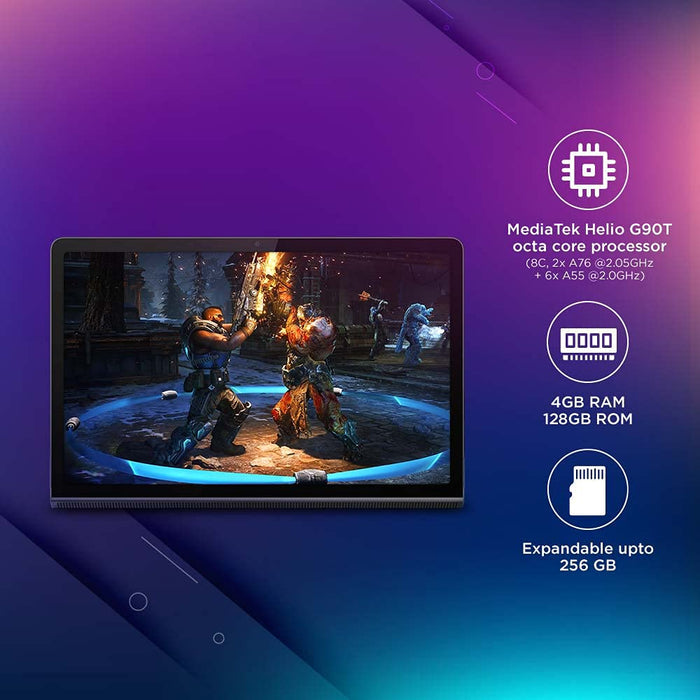 Lenovo Tab Yoga 11 (11 inch/ 27.94 cm, 4GB, 128GB,Wi-Fi+ LTE), Storm Grey (UNBOXED) - Unboxify