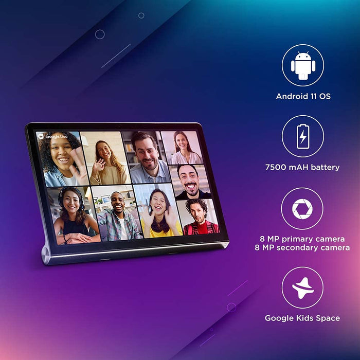 Lenovo Tab Yoga 11 (11 inch/ 27.94 cm, 4GB, 128GB,Wi-Fi+ LTE), Storm Grey (UNBOXED) - Unboxify