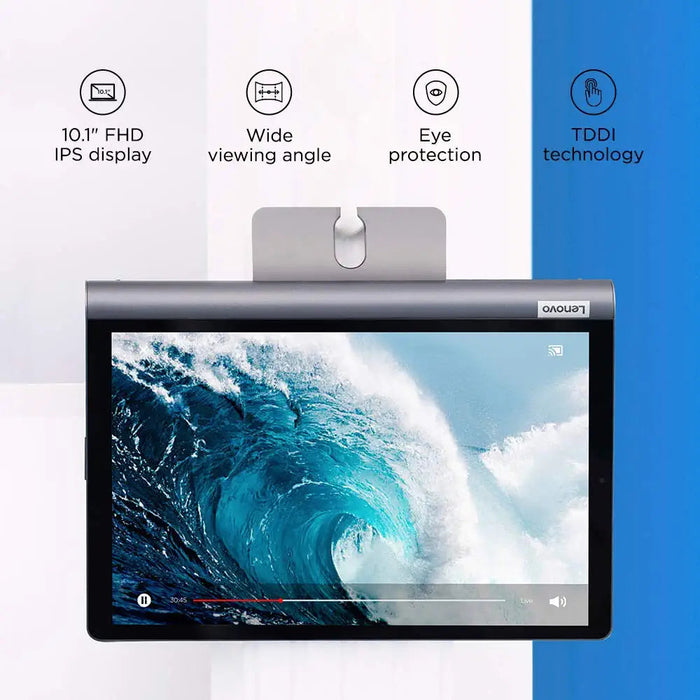 Lenovo Tab Yoga Smart Tablet with The Google Assistant (10.1 inch/25.65 cm, 4GB, 64GB, Wi-Fi + 4G LTE, Calling), Iron Grey - Unboxify
