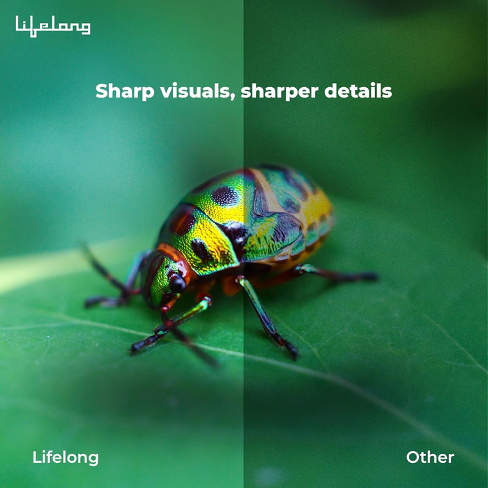 Lifelong Electronics Lightbeam X Smart Projector | Android, 1080P & 4K Ultra HD Support, 2X 3500 Lumens, 720p Native | For Room & Outdoors | All OTT Apps | WiFi/BT,Mirroring,USB,ARC,HDMI,180°,Speakers - Unboxify