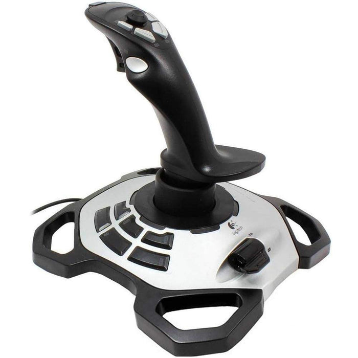 Logitech Extreme 3D Pro Gaming Joystick (White/Black) - Unboxify