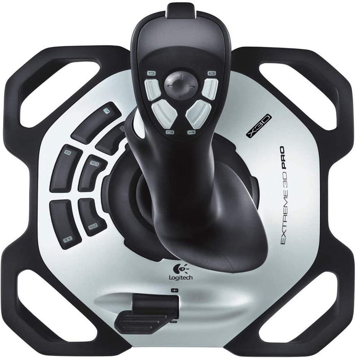 Logitech Extreme 3D Pro Gaming Joystick (White/Black) - Unboxify
