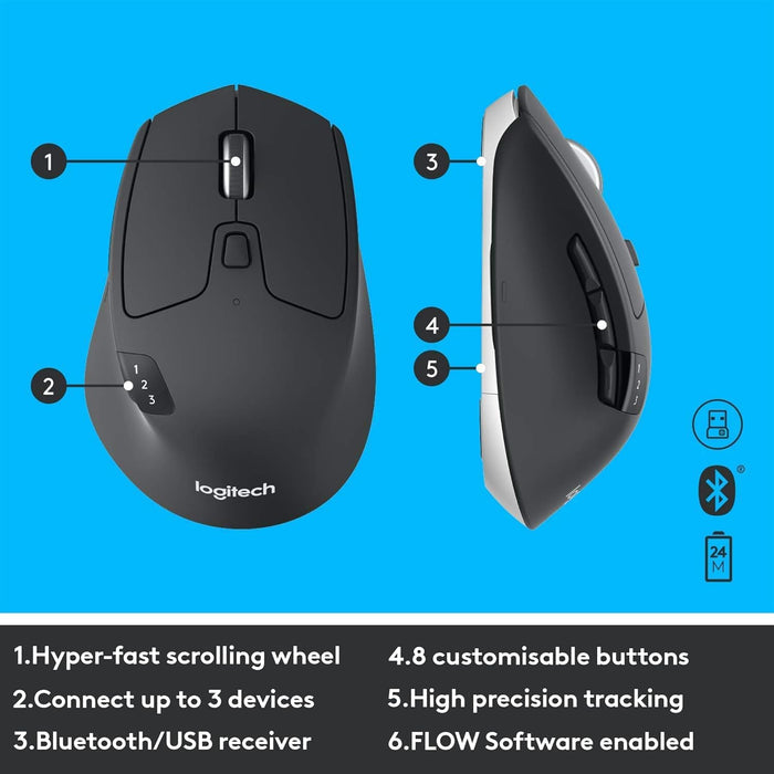 Logitech MK850 Multi-Device Wireless Keyboard and Mouse Set - Unboxify