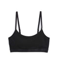 Low Cut Soft Bra - X= Black