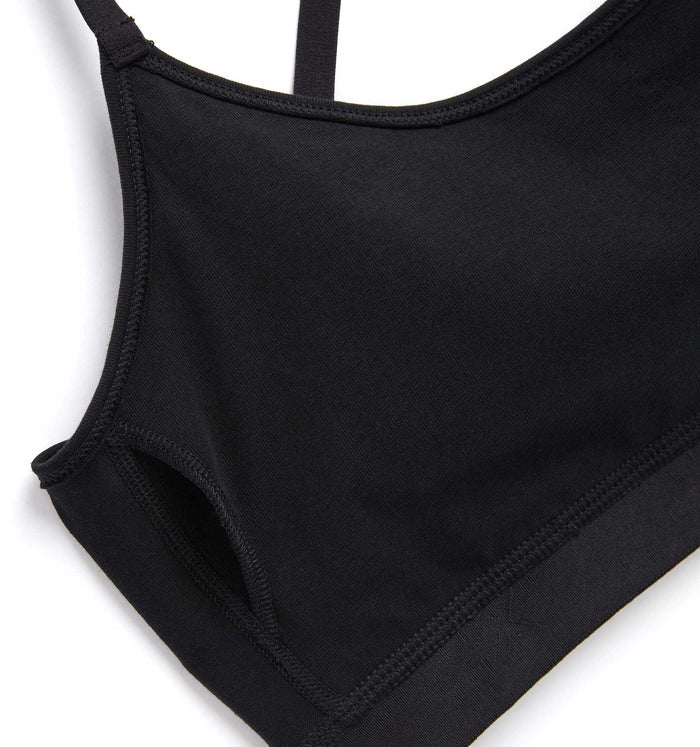 Low Cut Soft Bra - X= Black