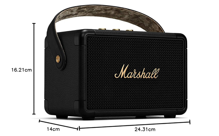 Marshall Kilburn II 36W Portable Bluetooth Speaker - Black & Brass (BRAND NEW/SEALED) - Unboxify