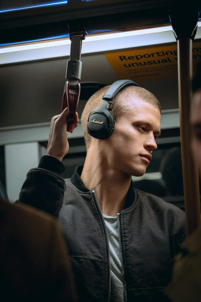 Marshall Mid ANC Wireless Bluetooth On Ear Headphone with Mic (Black)