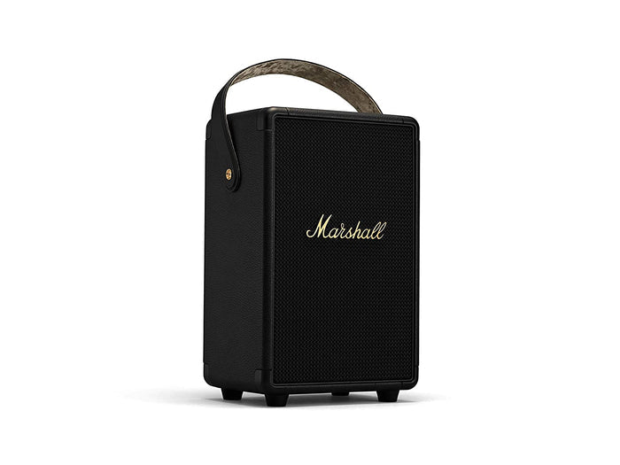 Marshall Tufton 80 Watt Wireless Bluetooth Portable Speaker (Black & Brass) - Unboxify