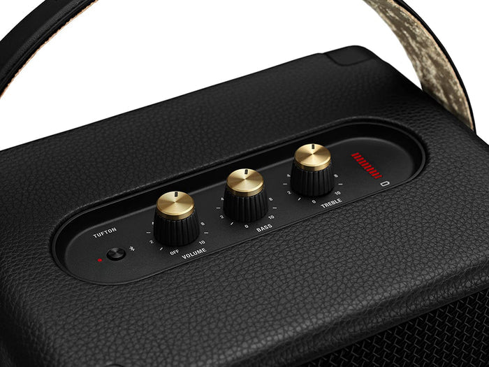 Marshall Tufton 80 Watt Wireless Bluetooth Portable Speaker (Black & Brass) - Unboxify