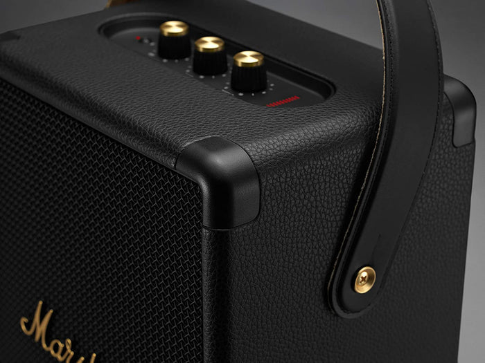 Marshall Tufton 80 Watt Wireless Bluetooth Portable Speaker (Black & Brass) - Unboxify