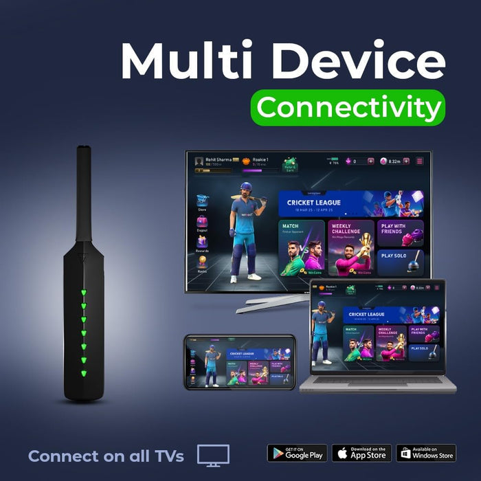 MetaShot Smart Cricket Bat with VIP Game Pass - Unboxify