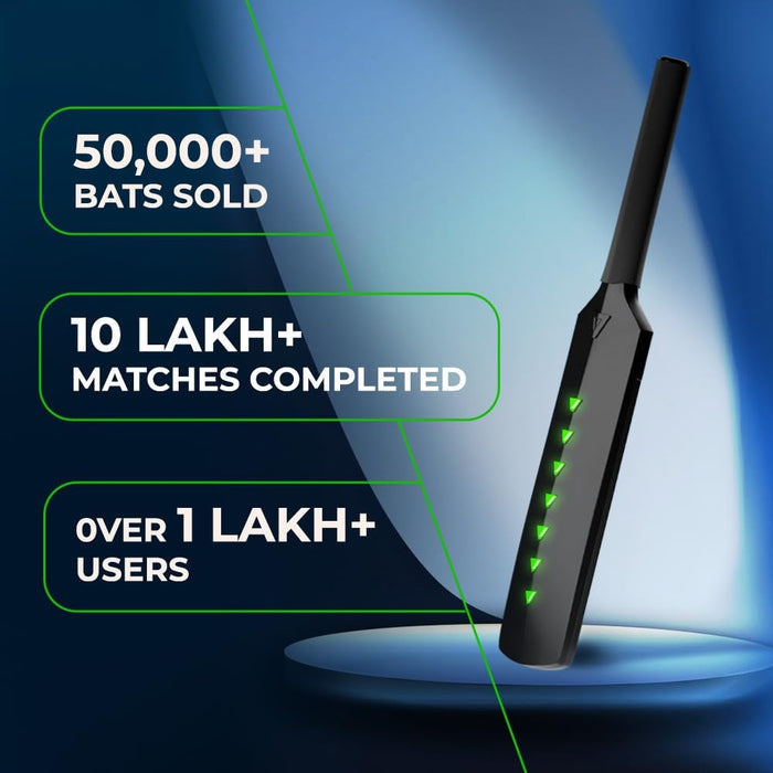 MetaShot Smart Cricket Bat with VIP Game Pass - Unboxify