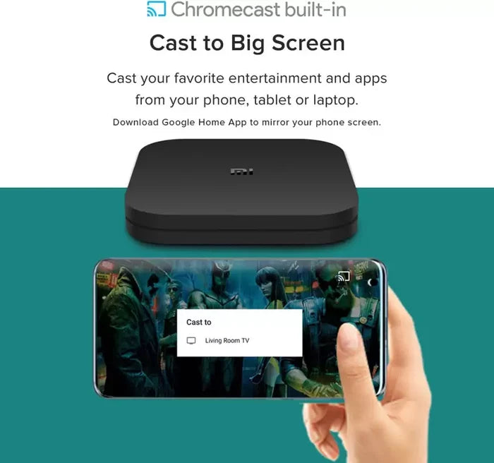 Mi Box 4k Media Streaming Device  (Black) (UNBOXED) - Unboxify