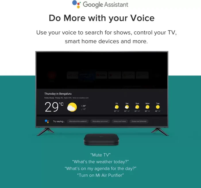 Mi Box 4k Media Streaming Device  (Black) (UNBOXED) - Unboxify
