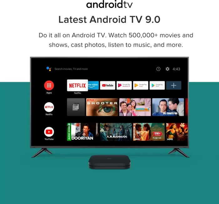 Mi Box 4k Media Streaming Device  (Black) (UNBOXED) - Unboxify