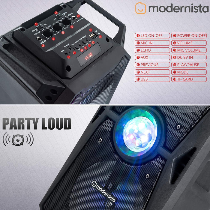 Modernista Sound Box 400 50 Watt Truly Wireless Bluetooth Portable Outdoor Speaker (Black)