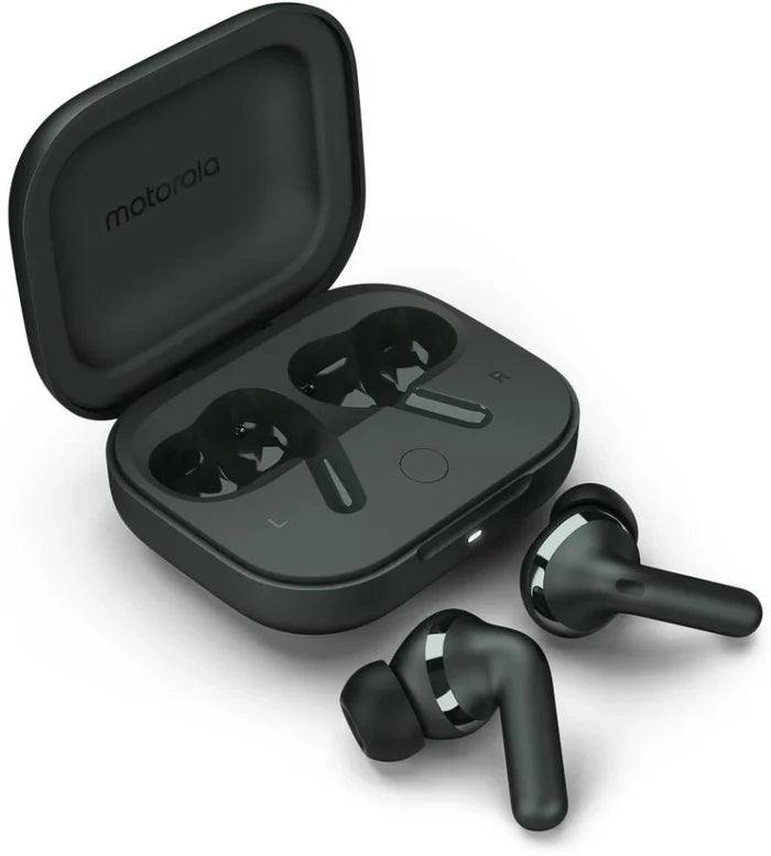 moto buds+ | Sound by Bose, Dual Dynamic Drivers, 48dB ANC, Dolby Head Tracking Bluetooth Headset - Unboxify