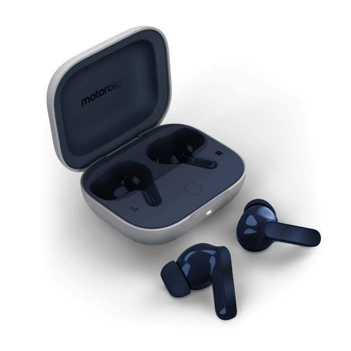 moto buds with Hi-Res Audio, Large 12.4mm driver, 42 hrs playback & IPx4 rating Bluetooth Headset  (True Wireless)