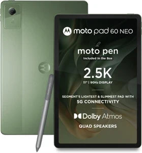 MOTOROLA Pad 60 Neo 8 GB RAM 128 GB ROM 11 inch with Wi-Fi+5G Tablet (PANTONE Bronze Green) - Unboxify
