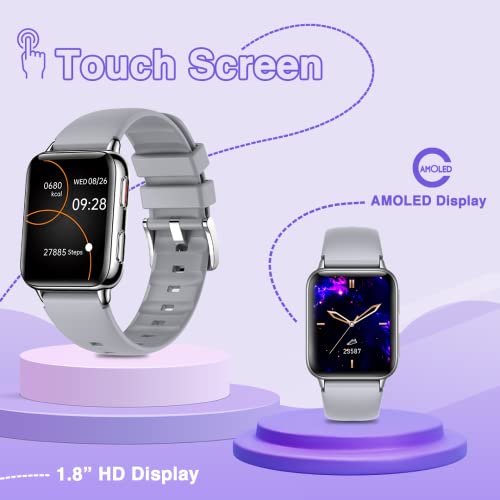 Mustard Magma Smart Watch with 1.8" Amoled Display, Bluetooth Calling - Unboxify
