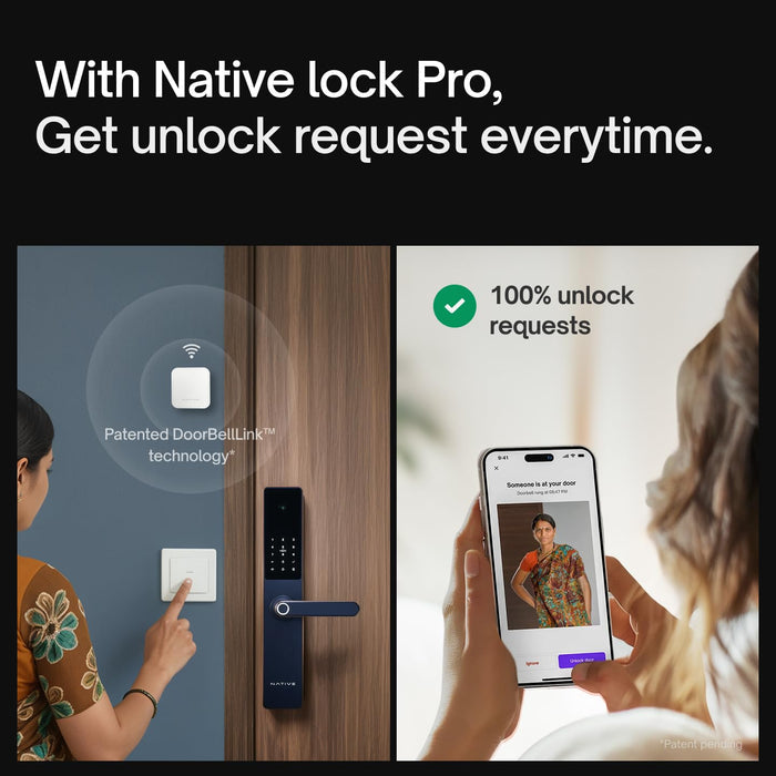 Native Lock Pro by Urban Company (Cosmic Blue) (Used Product & RFID Card Missing)