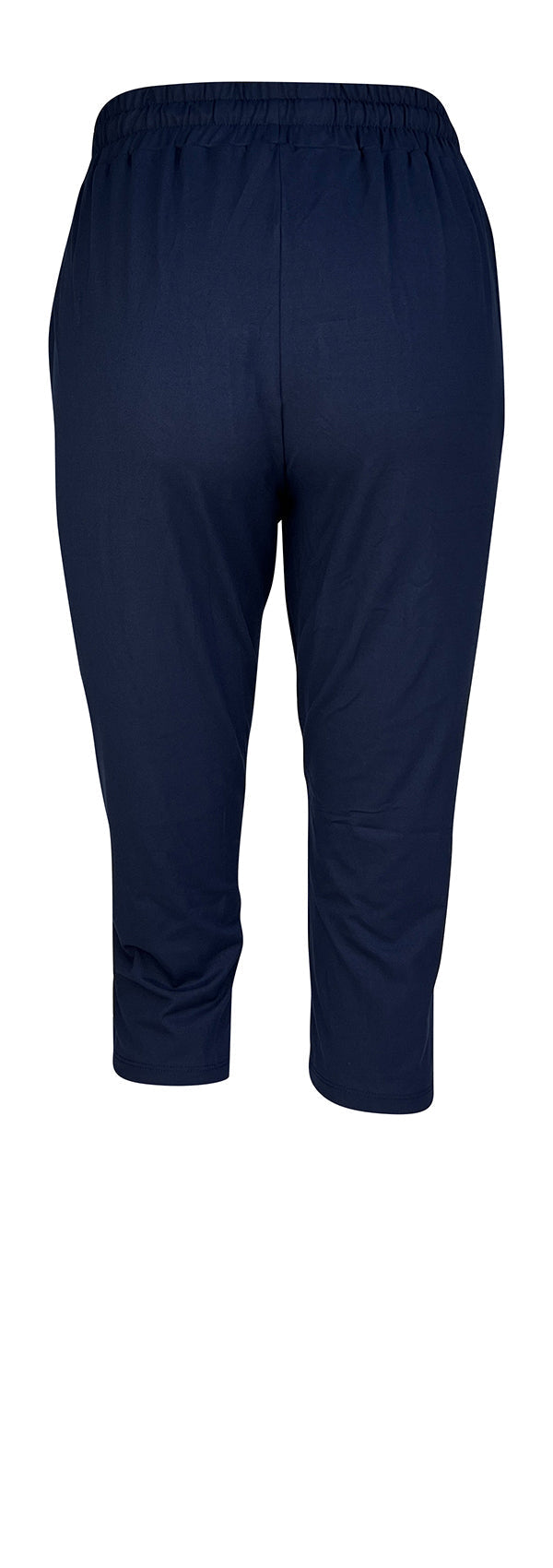 Navy Magic Joggers slim fit with cuffed bottoms, drawstring waist, and pockets in soft stretch fabric