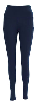 Navy Magic + Pockets leggings with soft stretch fabric and deep side pockets for keys and phone.