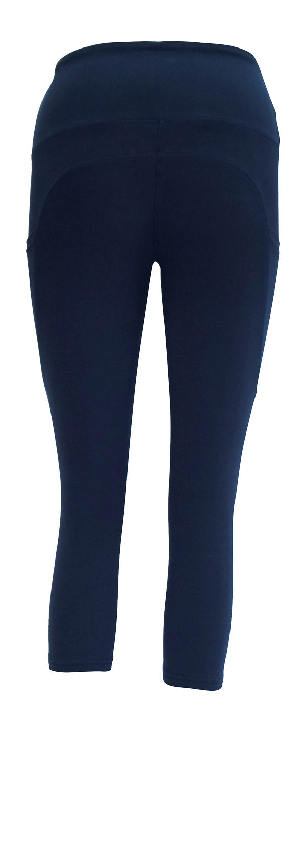 Navy Magic + Pockets soft stretch leggings with deep side pockets and structured stitching