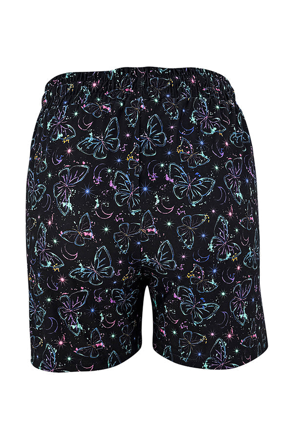 Neon Butterfly Jogger Shorts